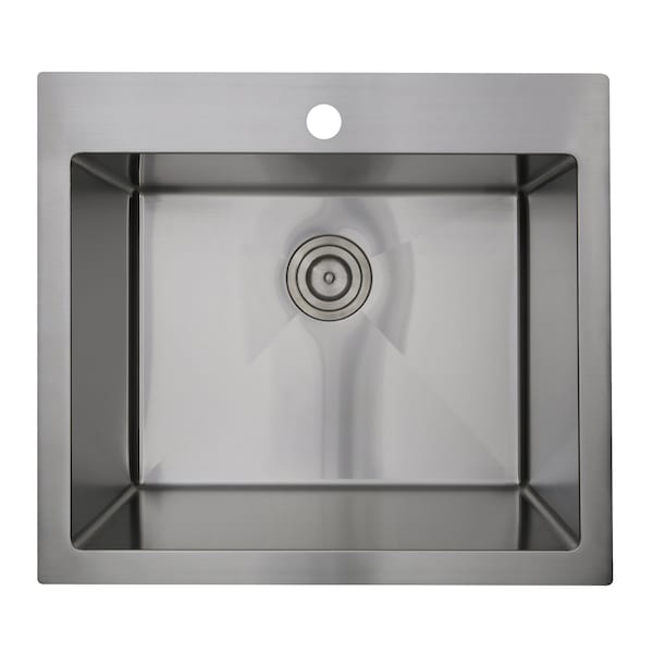Nantucket Sinks 25 Pro Series Rectangle Topmount Small Radius Corners Stainless Steel Laundry